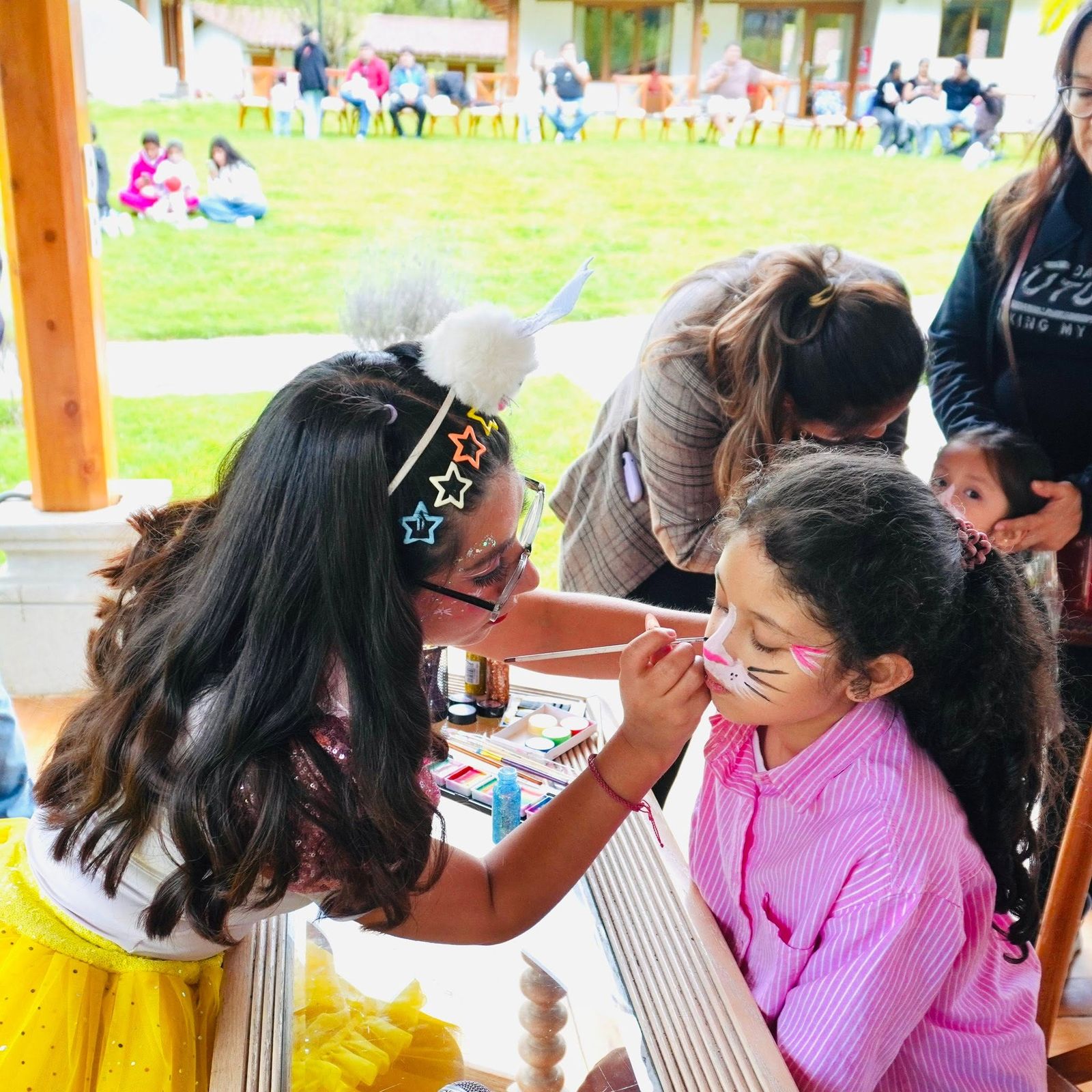 Caritas pintadas en una fiesta infantil